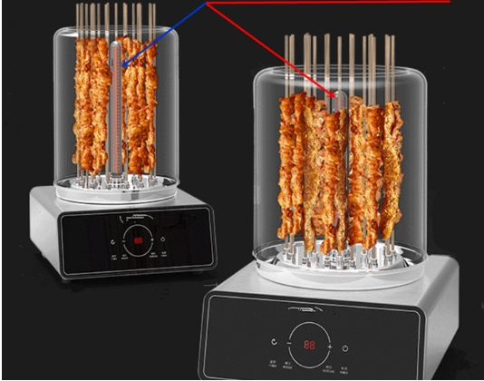 warming radiant heater for warming display